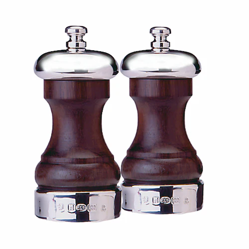 Silver Cap-Band & Rosewood Capstan 4" Saltmill - Image 2