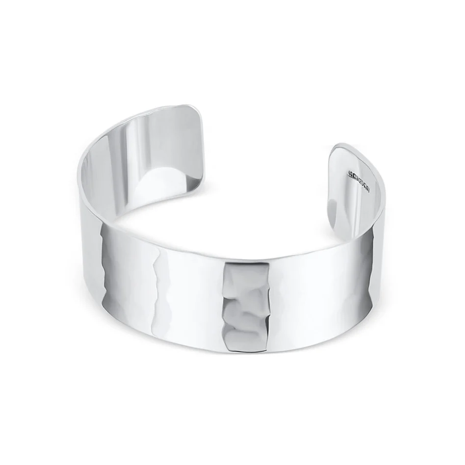 Silver Cuff No.1 - Hammered - Image 3