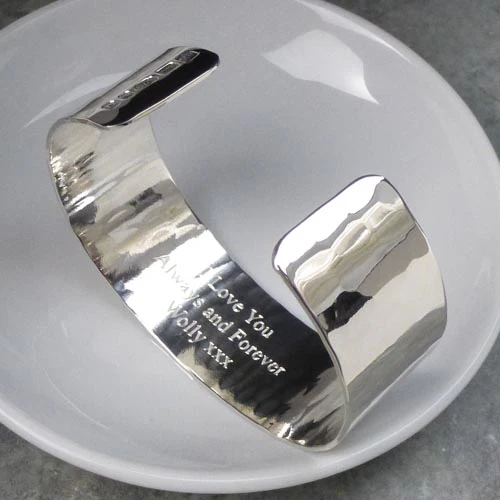 Silver Cuff No.1 - Hammered - Image 4