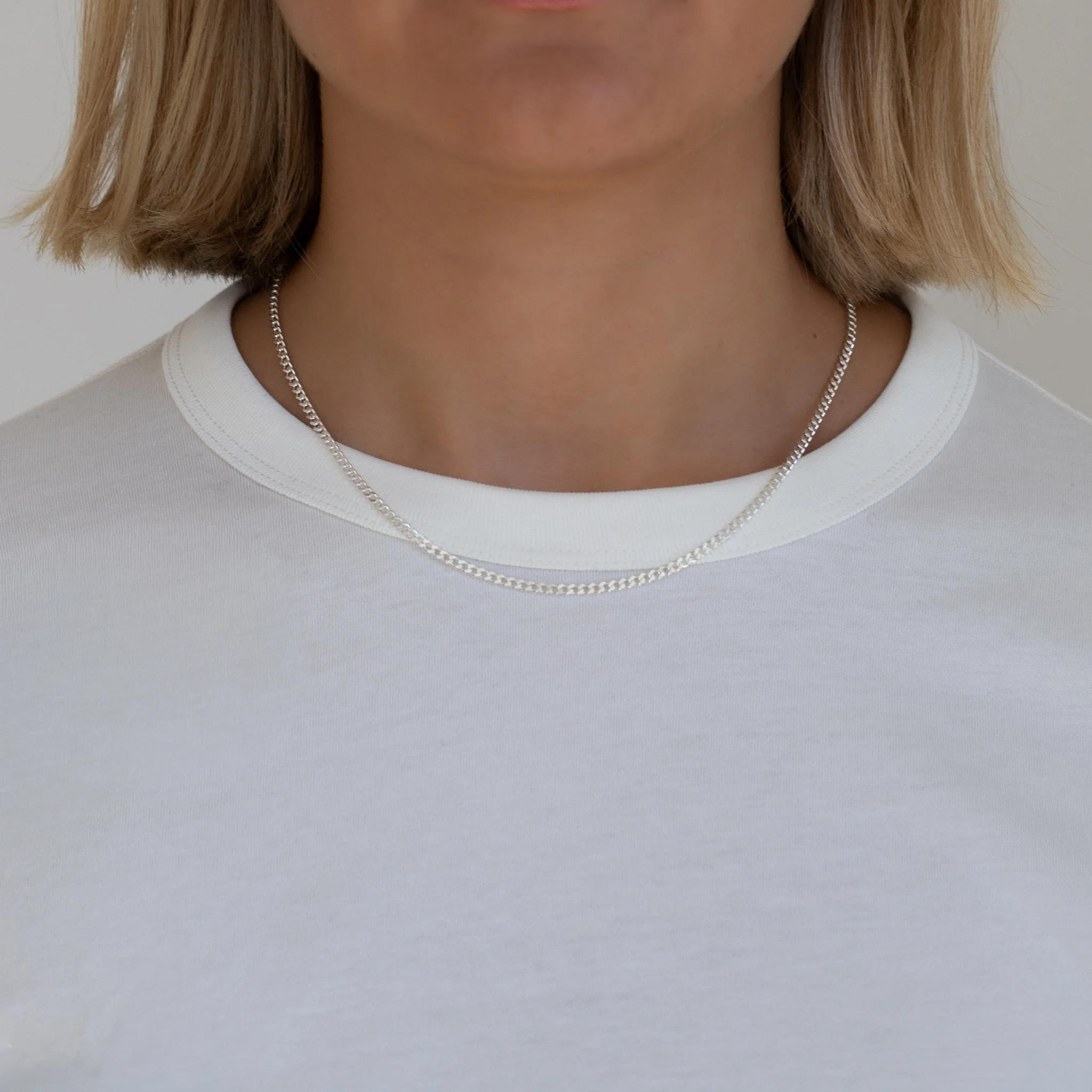 3mm Sterling Silver Curb Chain - Image 3