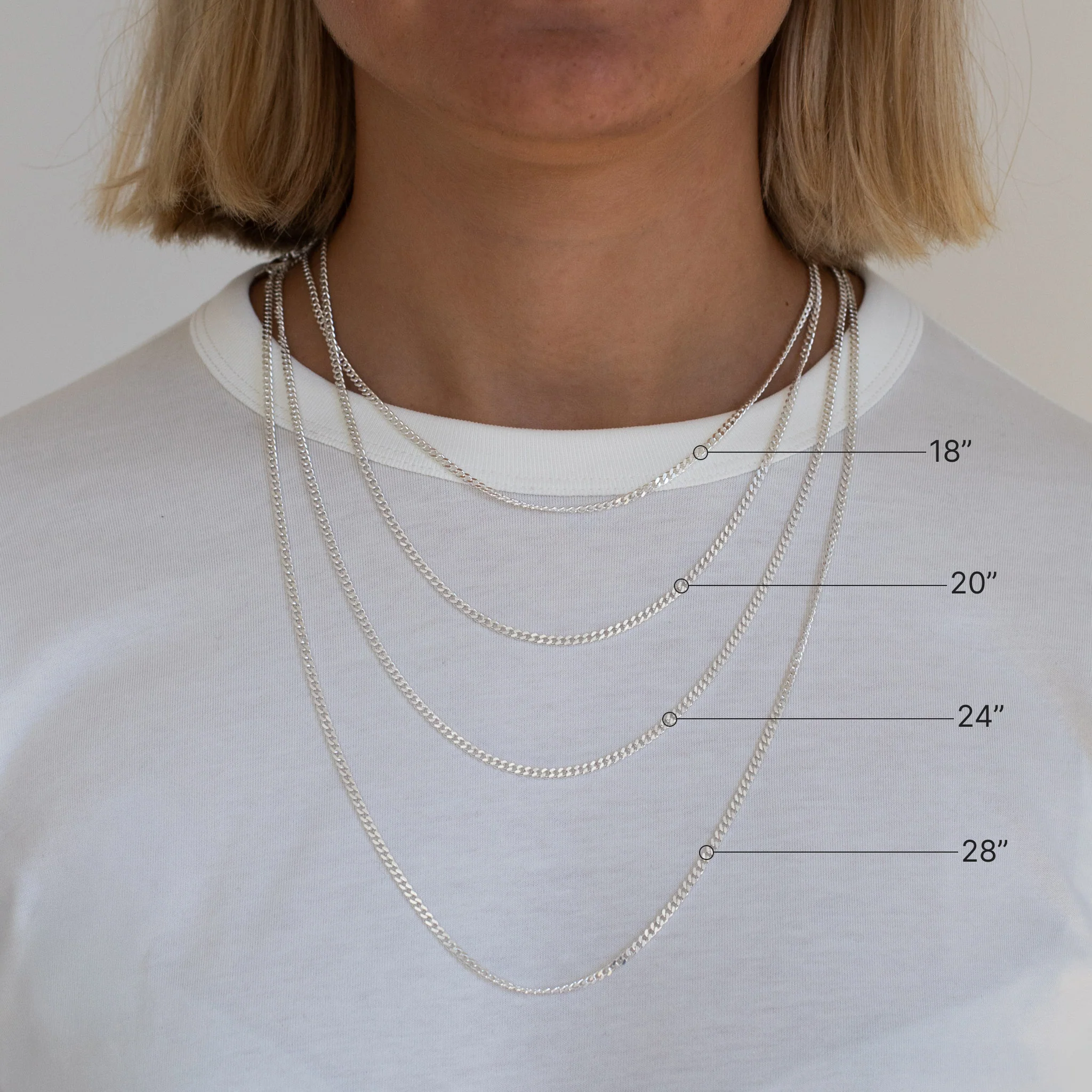 3mm Sterling Silver Curb Chain - Image 6