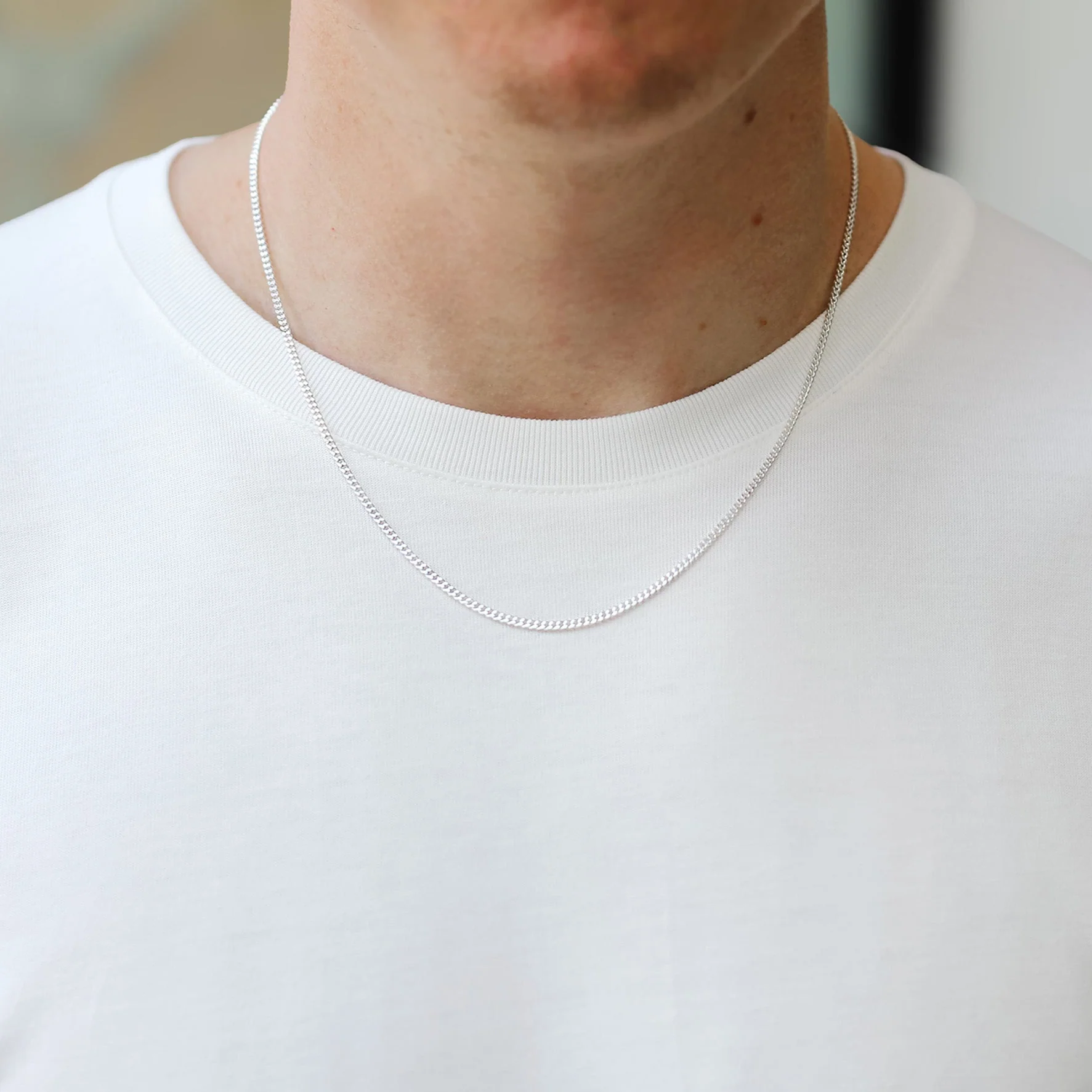 2mm Sterling Silver Curb Chain - Image 3