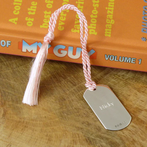 Sterling Silver Bookmark - Dog-Tag - Image 3