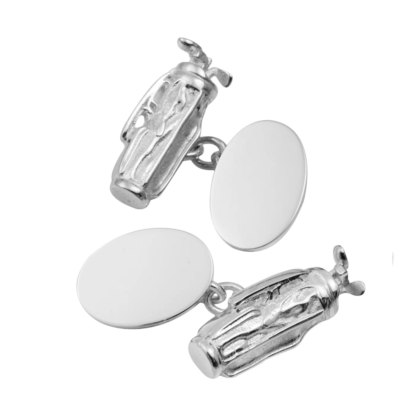 Silver Golf Bag Cufflinks - Image 4