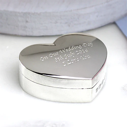 Sterling Silver Heart Box - Image 4