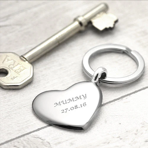 Sterling Silver Keyring - Heart - Image 3