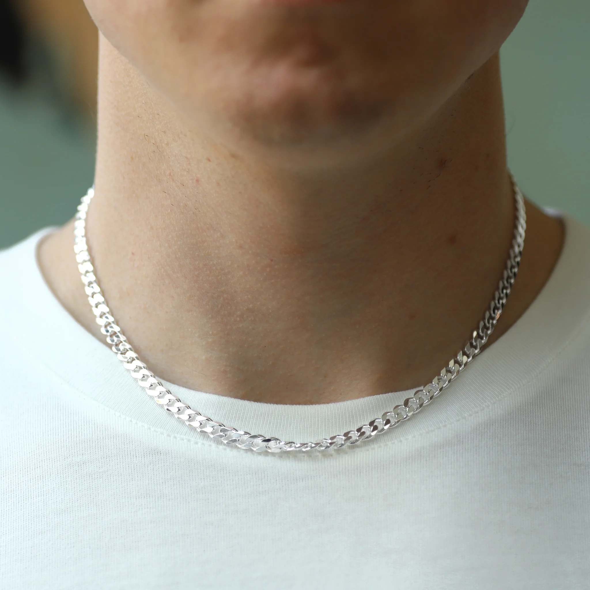 Sterling Silver Heavy Cuban Curb Chain - Image 3