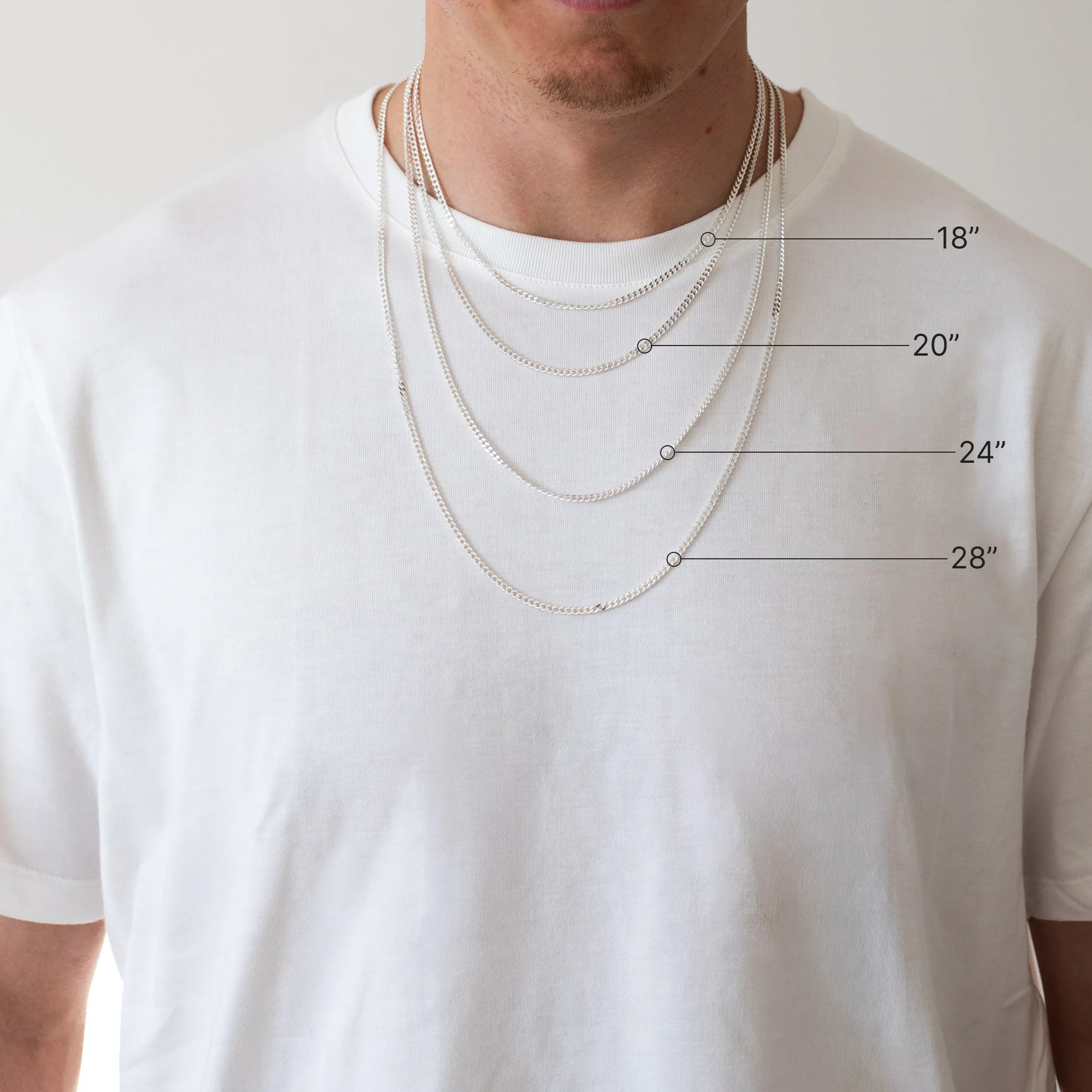 3mm Sterling Silver Curb Chain - Image 5