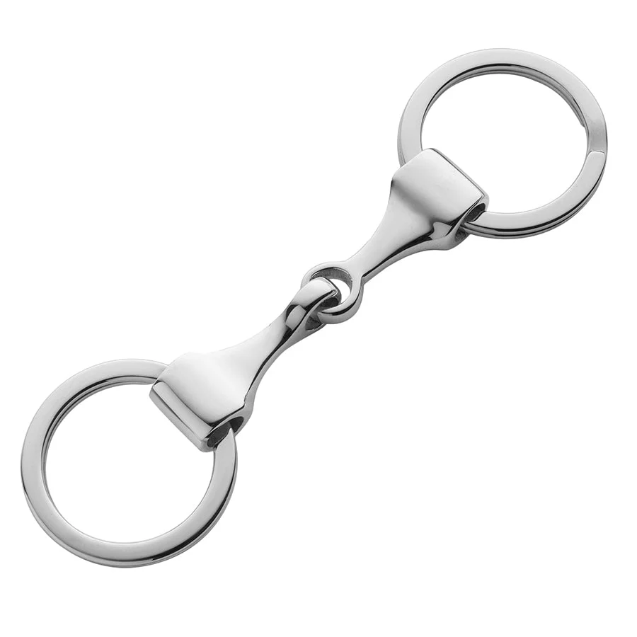 Sterling Silver Keyring - Snaffle Bit