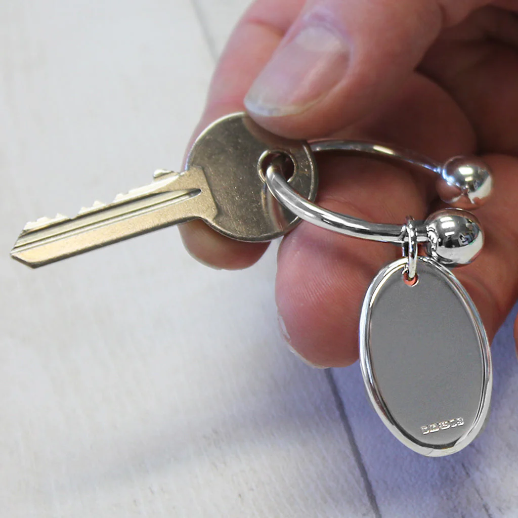 Sterling Silver Keyring - Twistball - Image 3