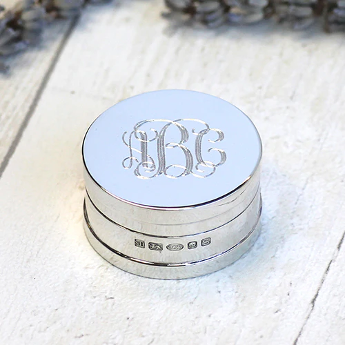 Silver Monogrammed Box - Image 4