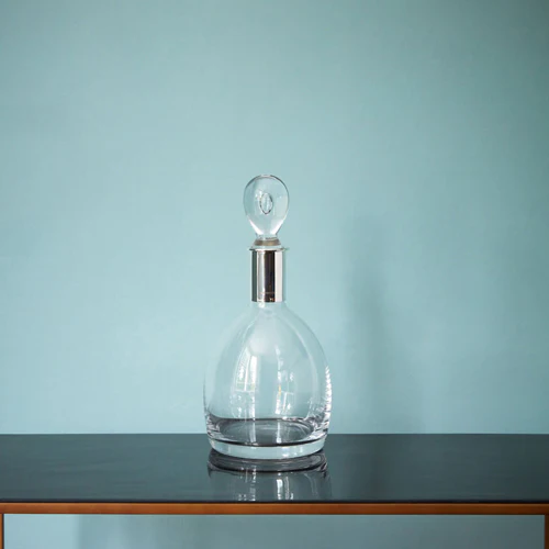 Sterling Silver Mounted Crystal Decanter No. 1 - Image 5