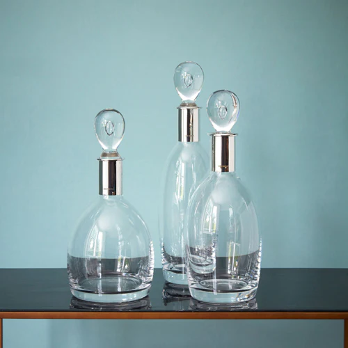 Sterling Silver Mounted Crystal Decanter No. 2 - Image 4