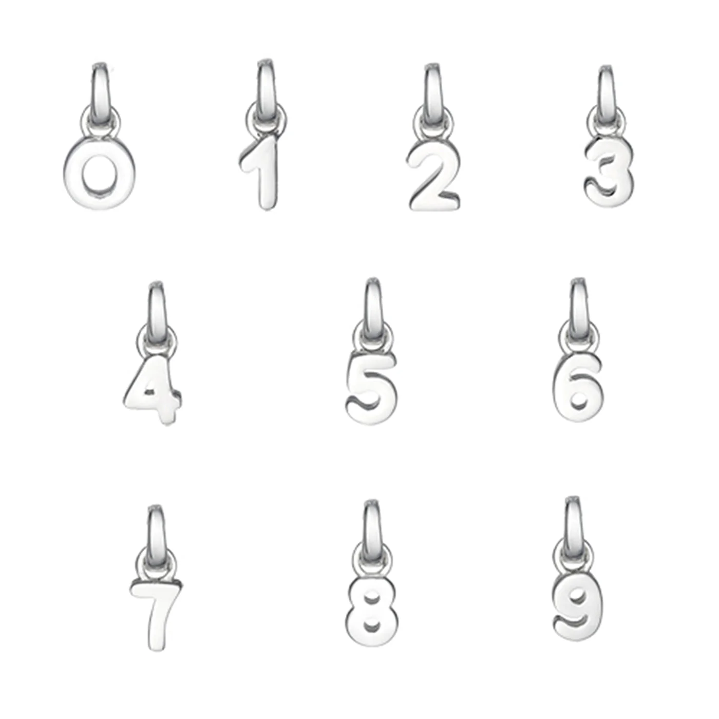 Silver Number Necklace - Image 4