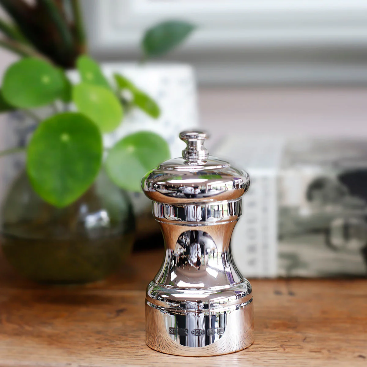 Silver Peugeot Saltmill - 4 inches - Image 2