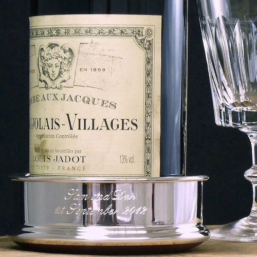 Silver Plated Wine Bottle Coaster - Image 5
