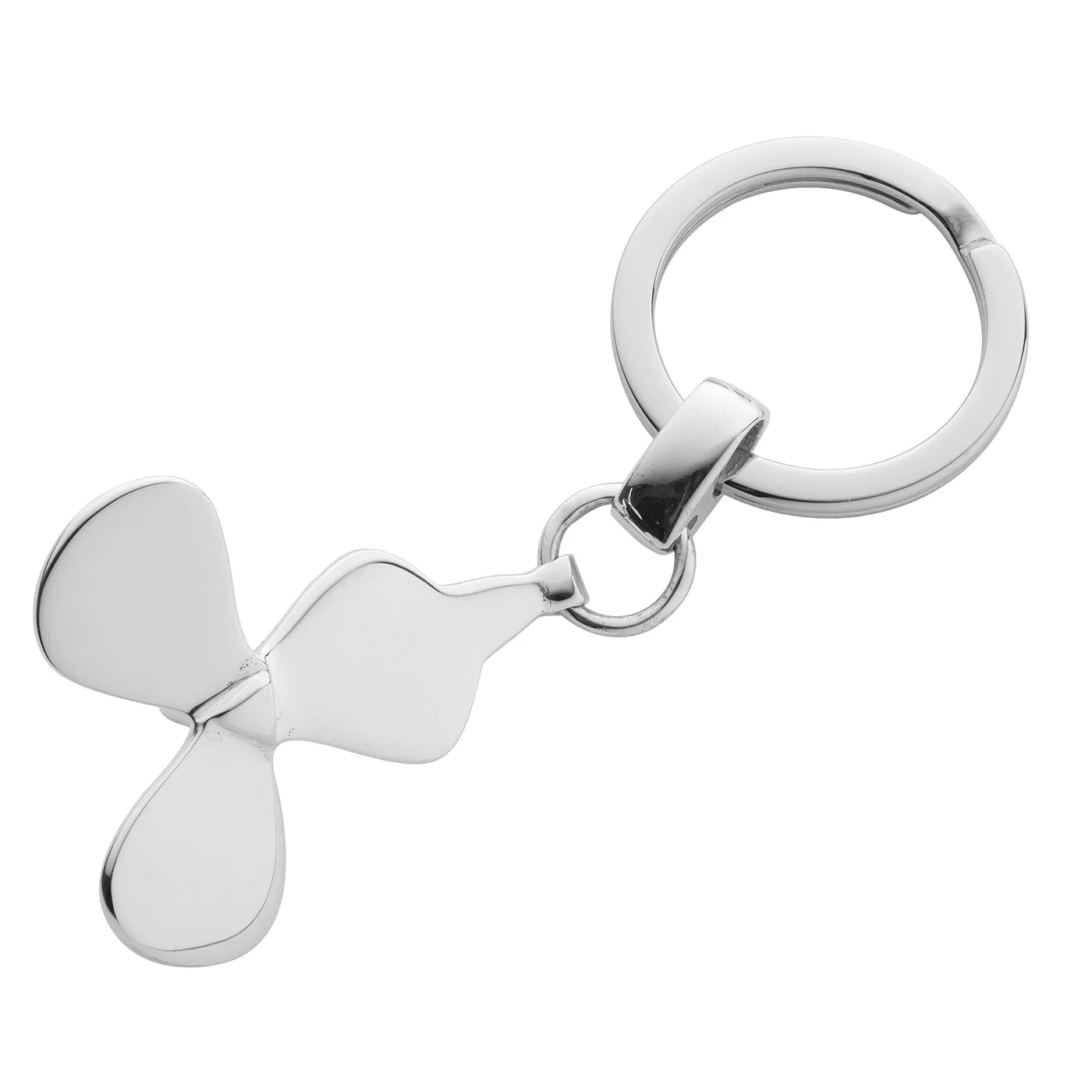 Sterling Silver Keyring - Propellor