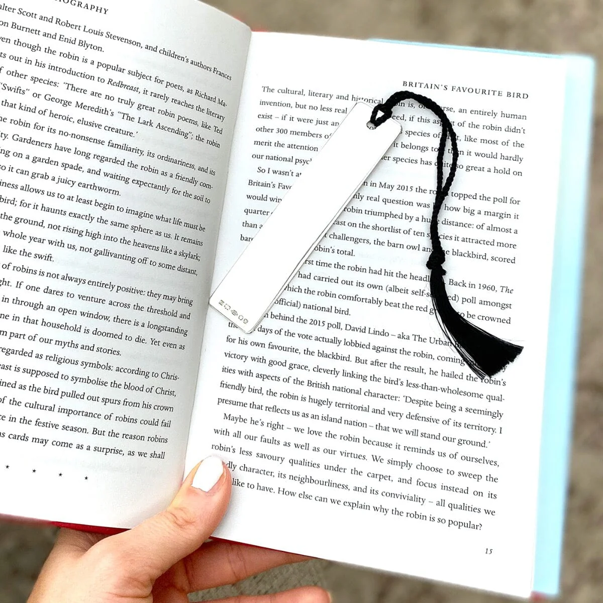 Sterling Silver Bookmark - Long - Image 2