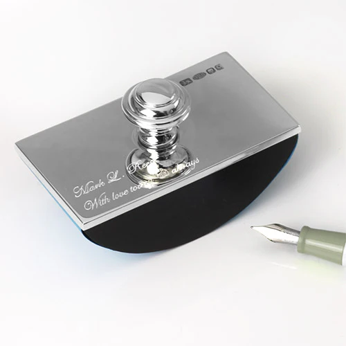Silver Rocking Desk Blotter - Image 3