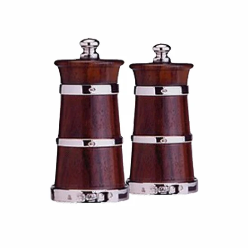 Silver & Rosewood Churn Saltmill - Image 2