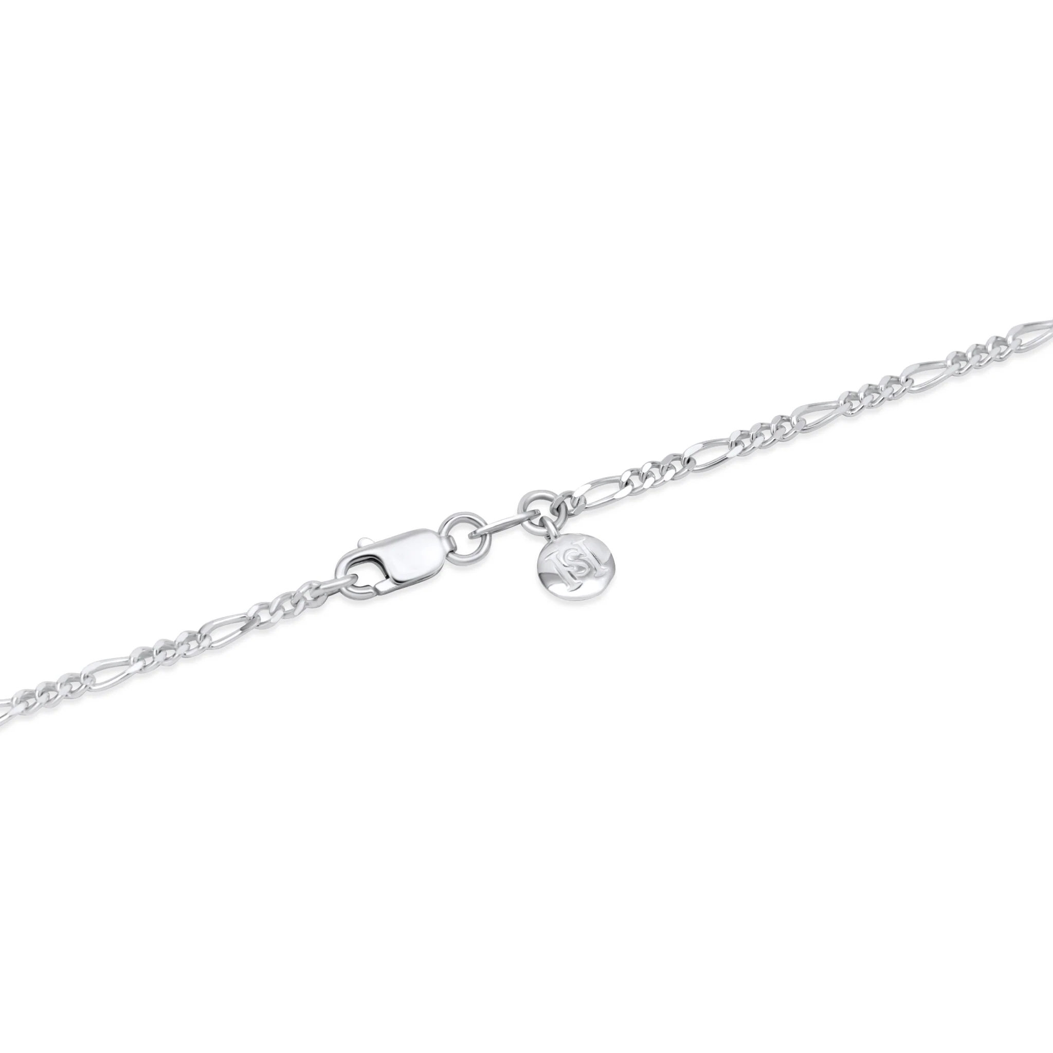 Sterling Silver Slim Figaro Chain Necklace - Image 4