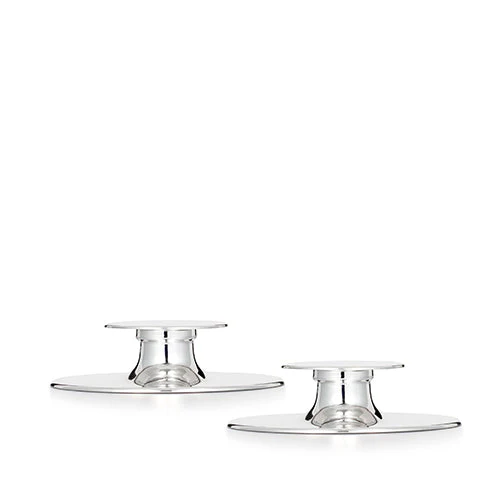 Silver Small Modern Candlestick - Image 3