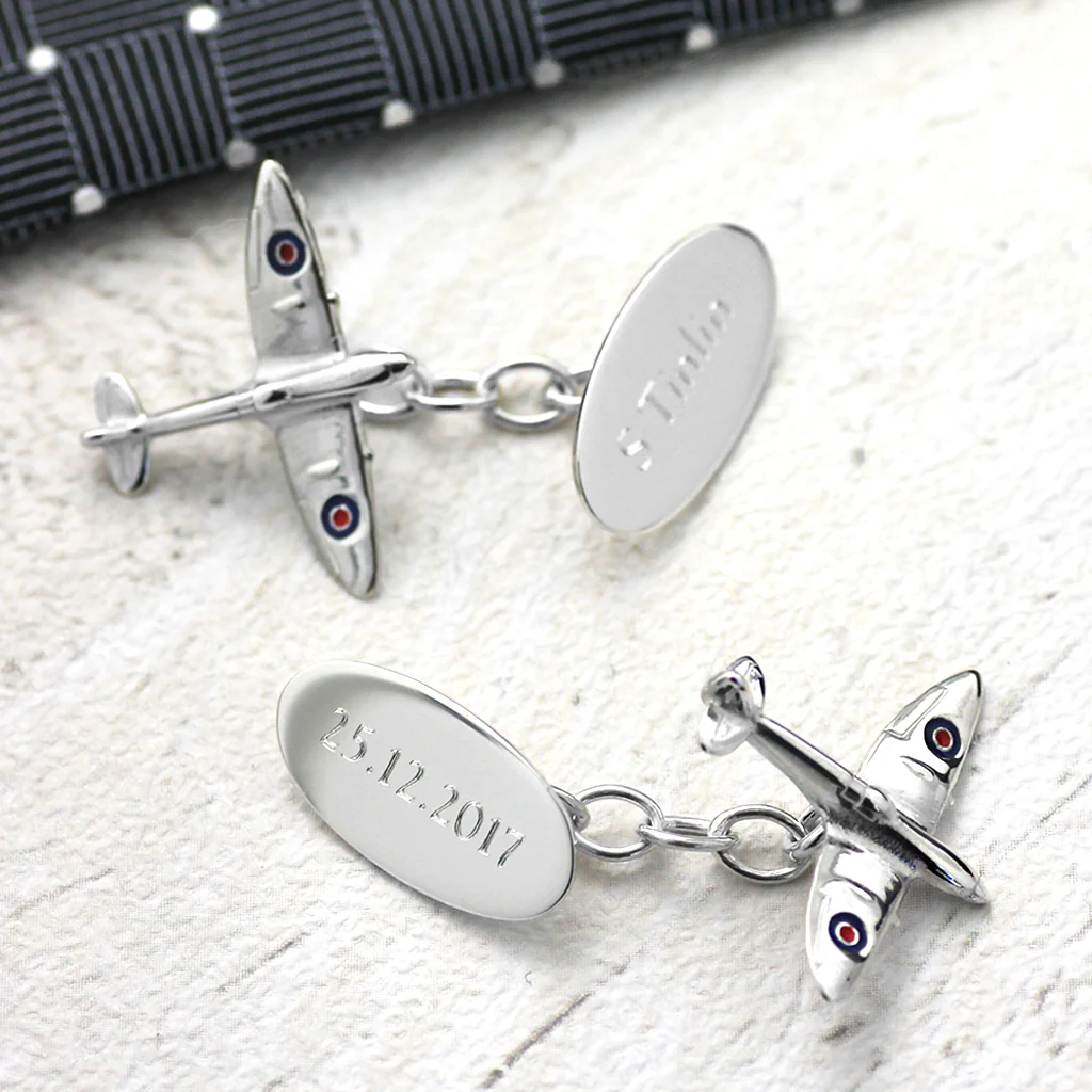 Silver Spitfire Cufflinks - Image 3