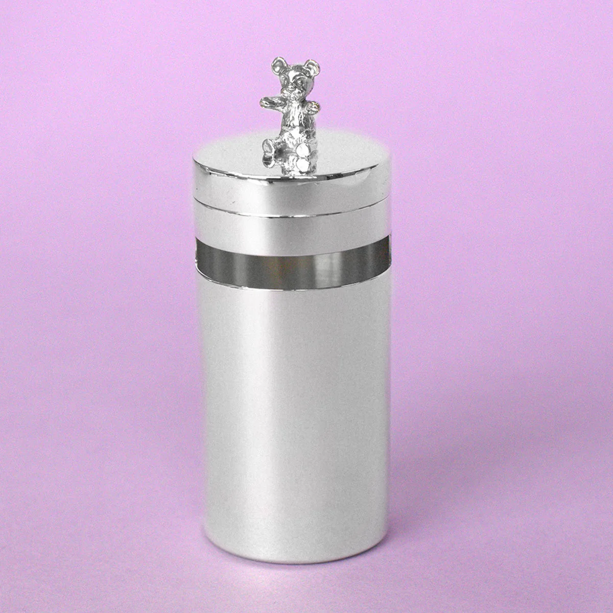 Silver Teddy Money Box - Image 2