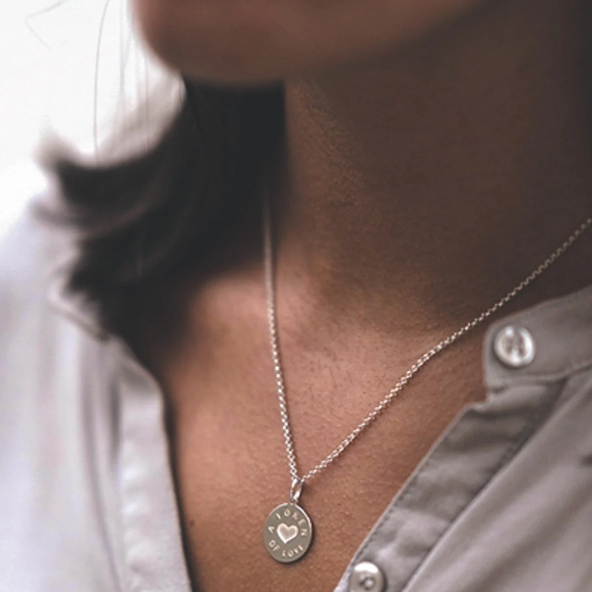 Silver Token Of Love Pendant - Image 3