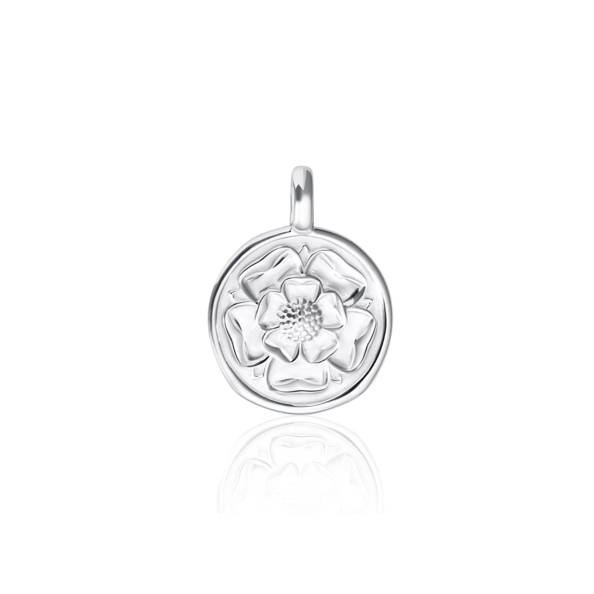 Sterling Silver Tudor Rose Pendant - Image 4