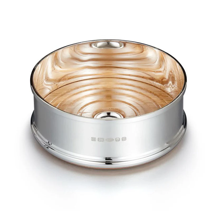 Silver Wine Coaster - Deluxe Plain