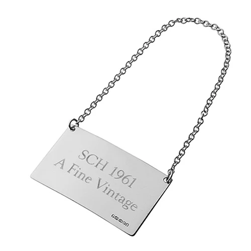 Silver Wine Label - Image 3