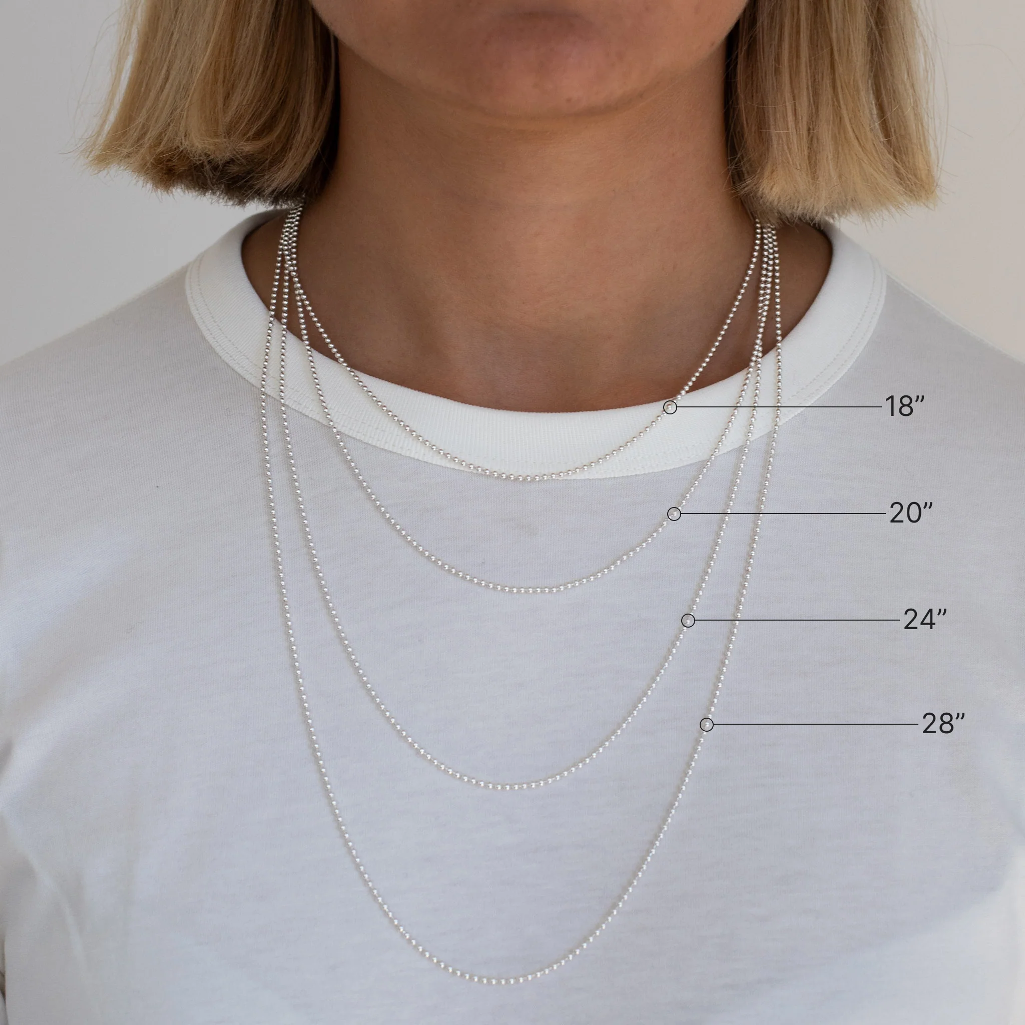 Sterling Silver Ball Chain - Image 5