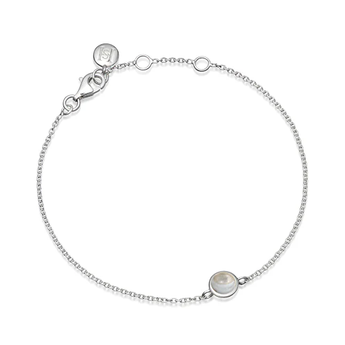 Sterling Silver Birthstone Chain Bracelet - Image 7