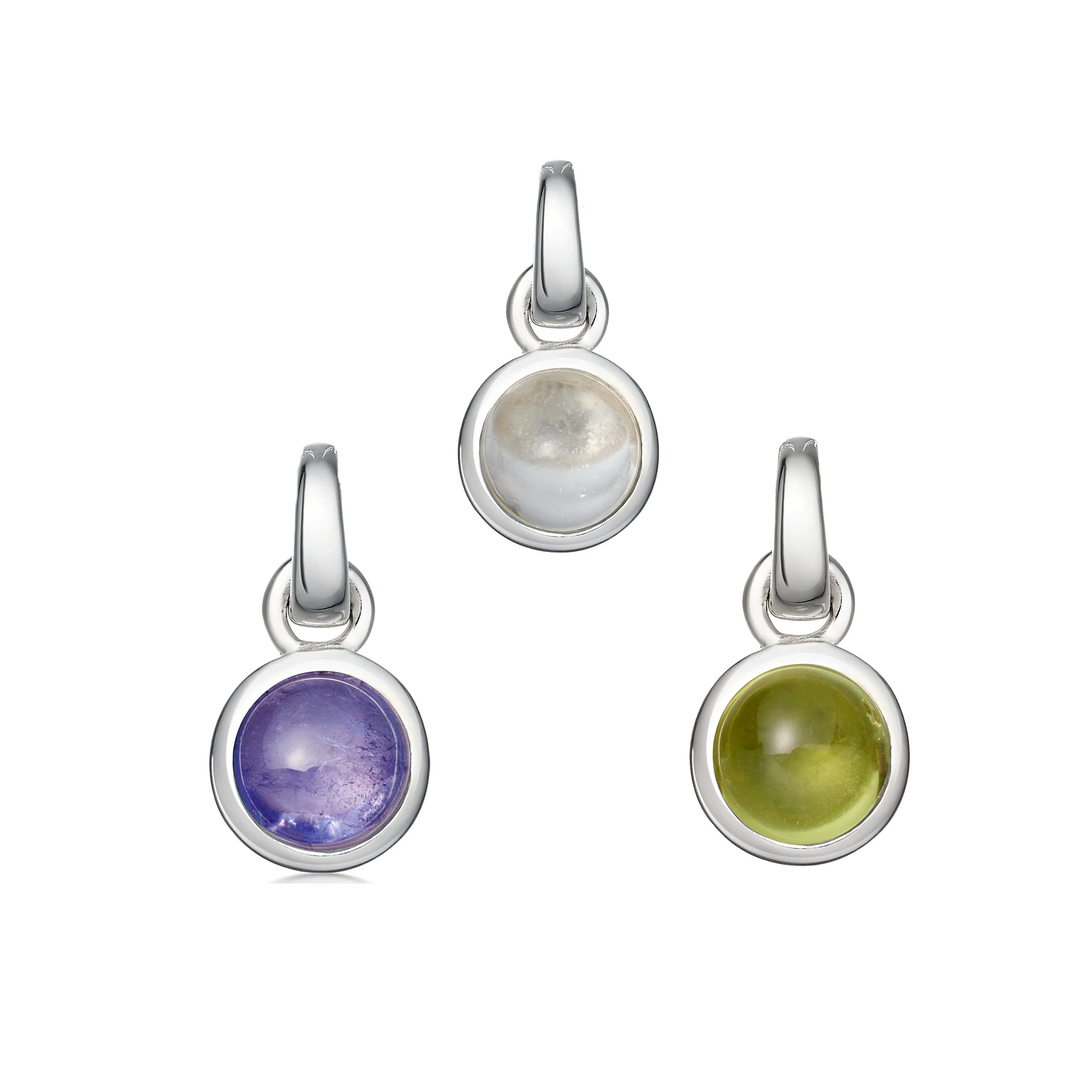 Sterling Silver Birthstone Charm