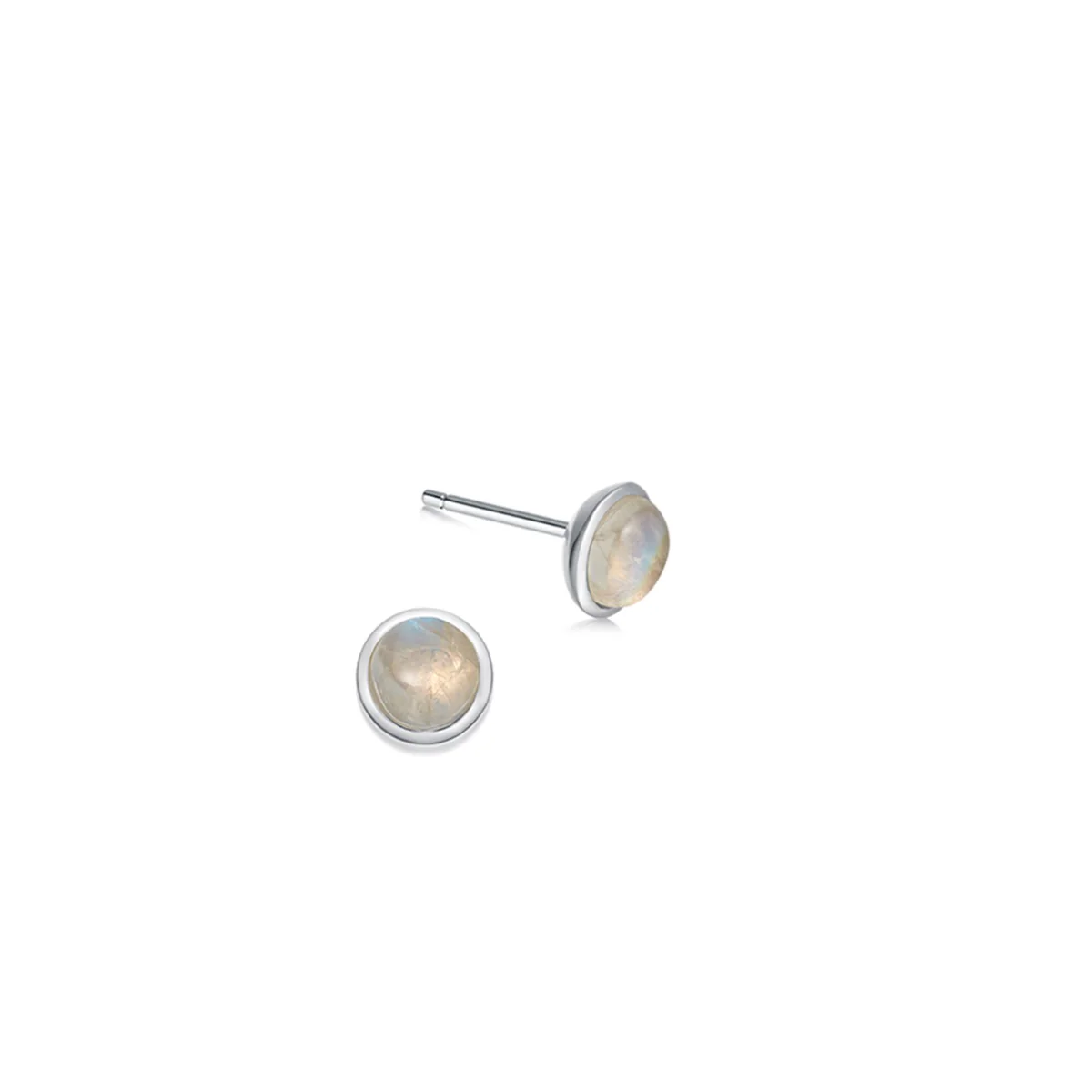 Sterling Silver Birthstone Stud Earrings - Image 11