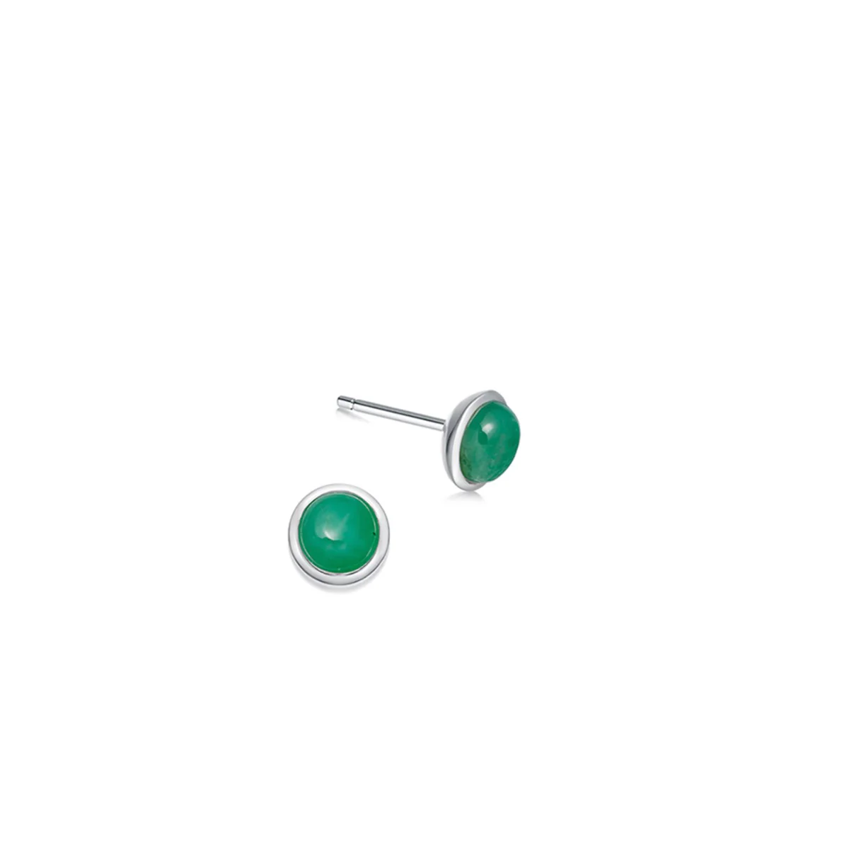 Sterling Silver Birthstone Stud Earrings - Image 12