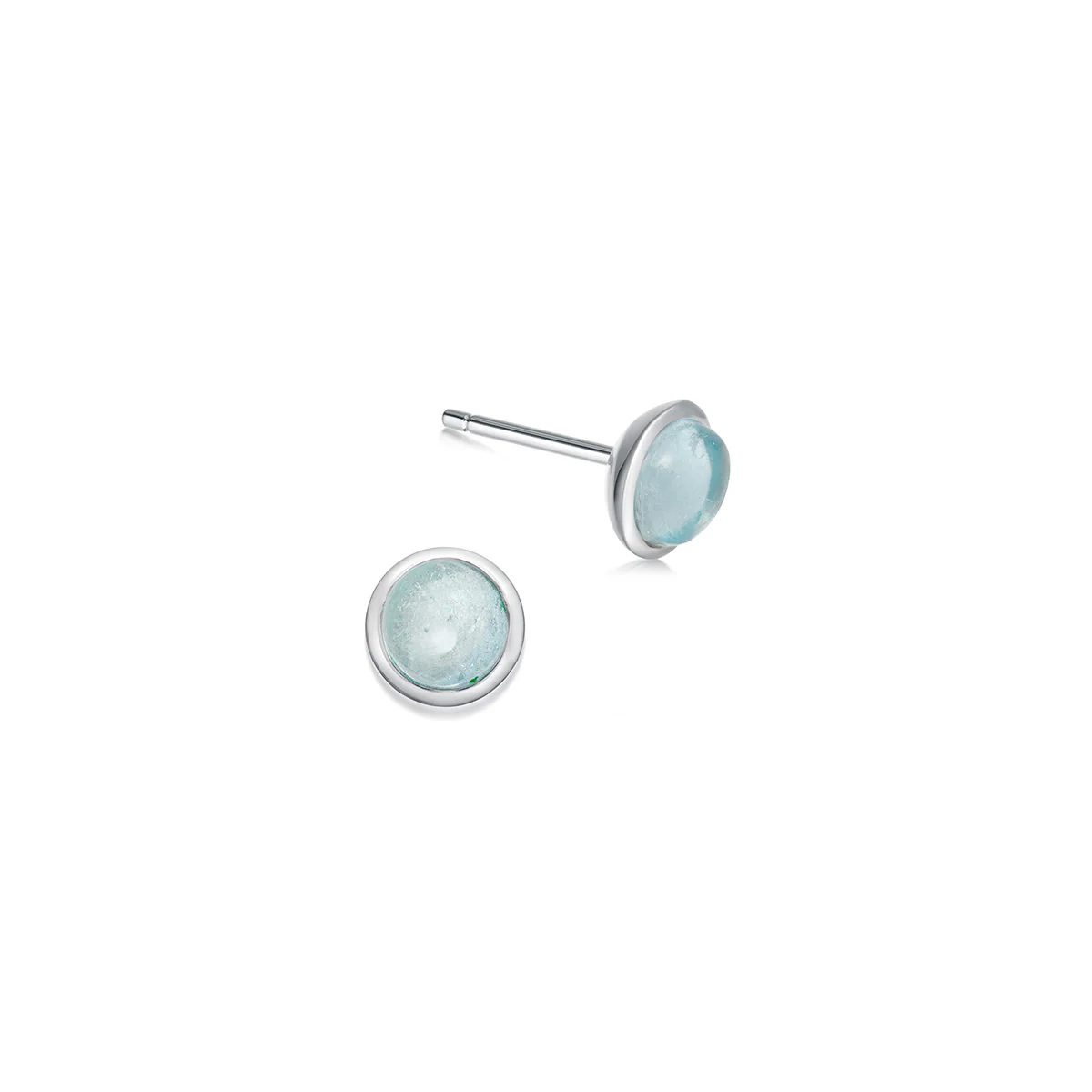 Sterling Silver Birthstone Stud Earrings - Image 14