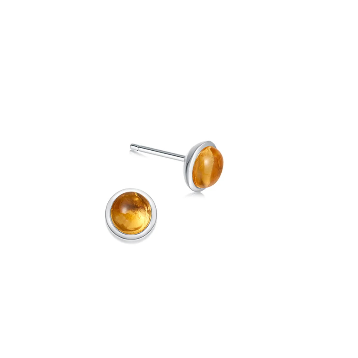 Sterling Silver Birthstone Stud Earrings - Image 6