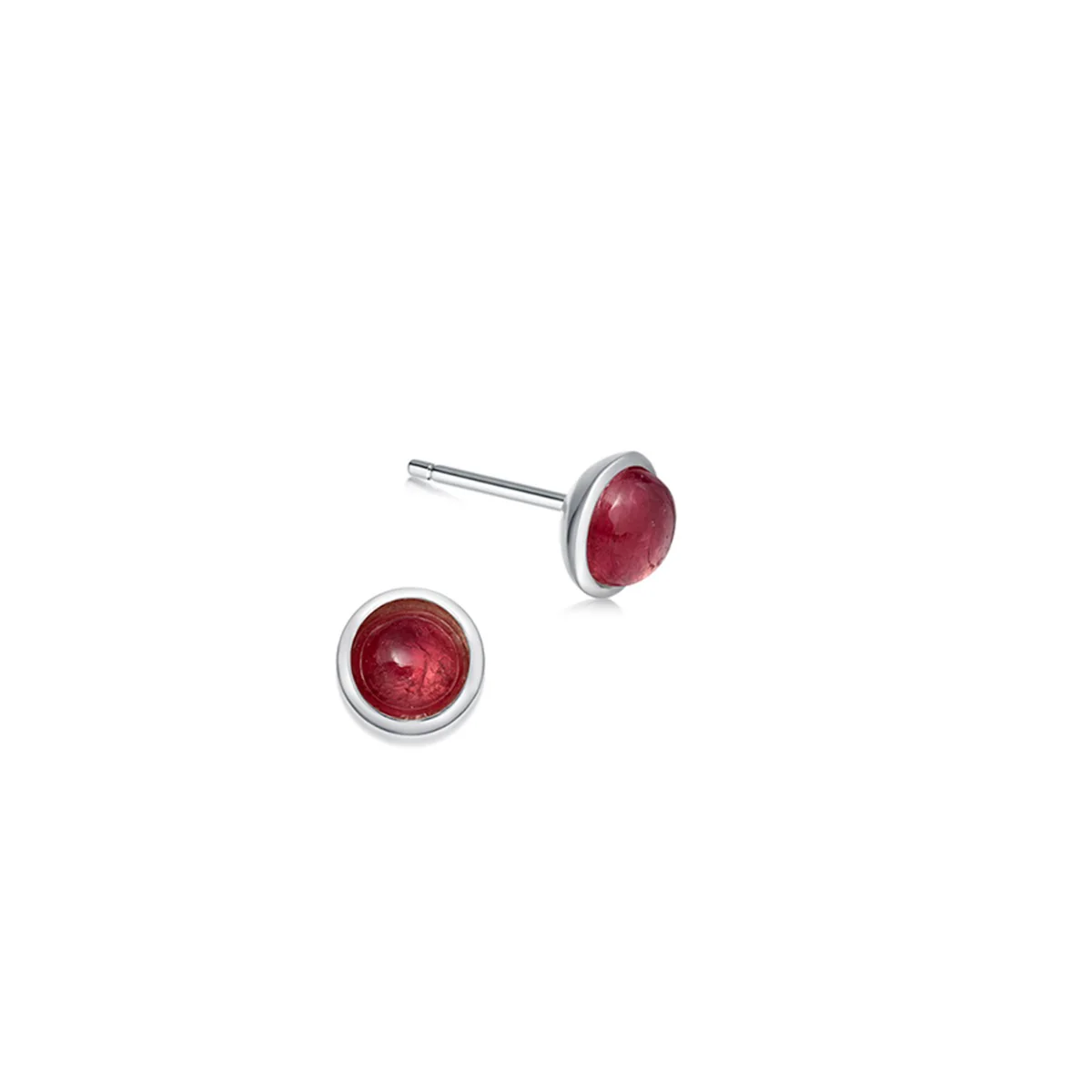 Sterling Silver Birthstone Stud Earrings - Image 7