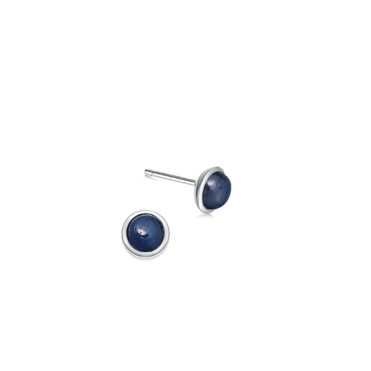 Sterling Silver Birthstone Stud Earrings - Image 8
