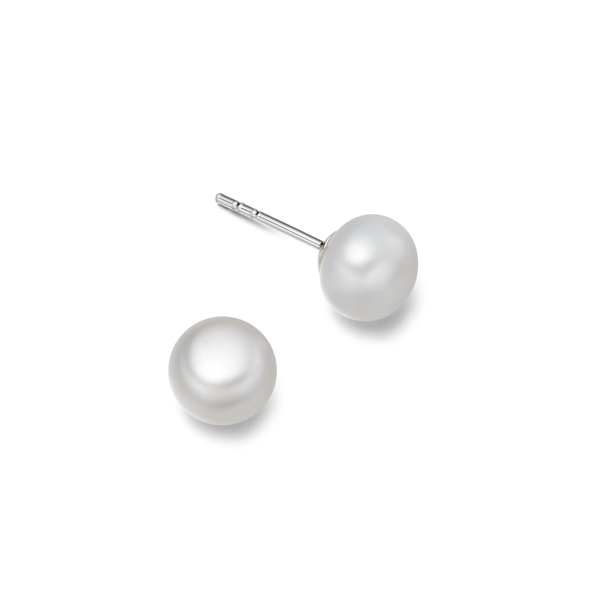 Sterling Silver Pearl Earrings - Image 4