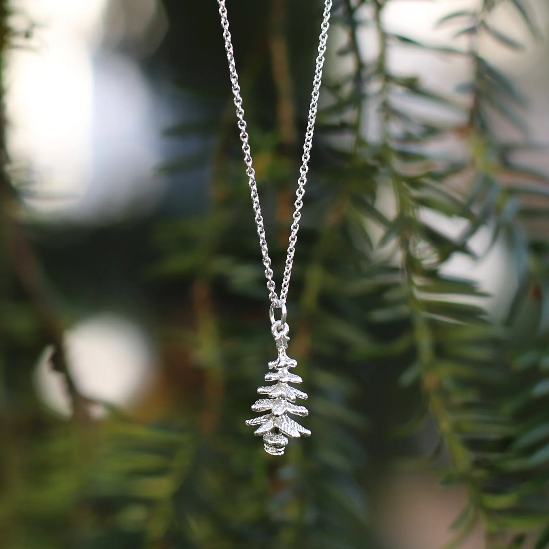 Sterling Silver Christmas Tree Necklace - Image 2