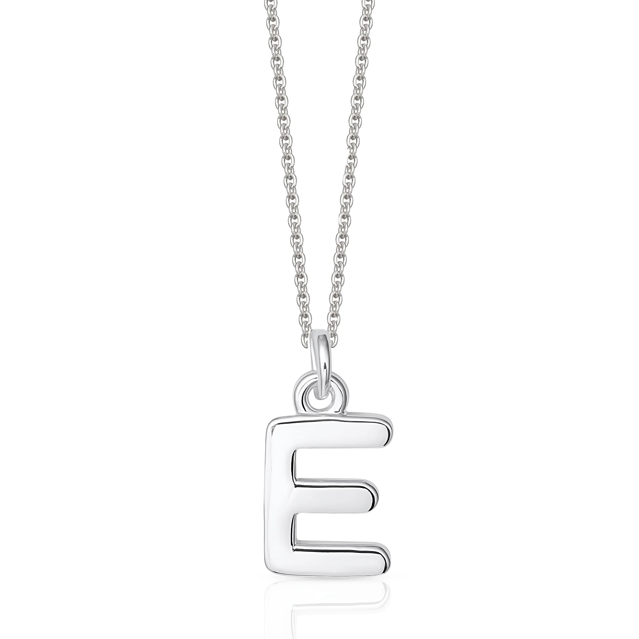 Sterling Silver Chunky Initial Necklace - Image 10