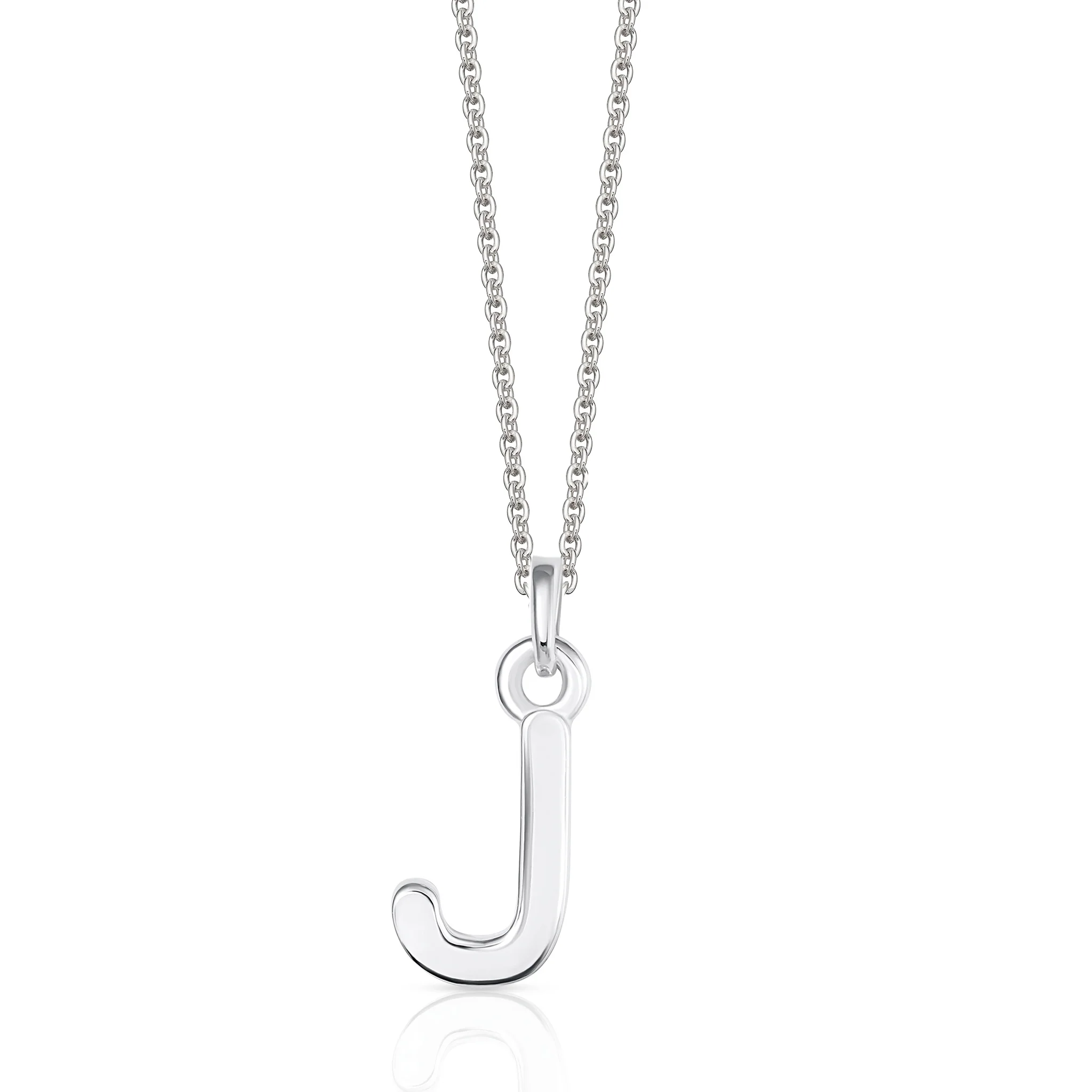 Sterling Silver Chunky Initial Necklace - Image 15