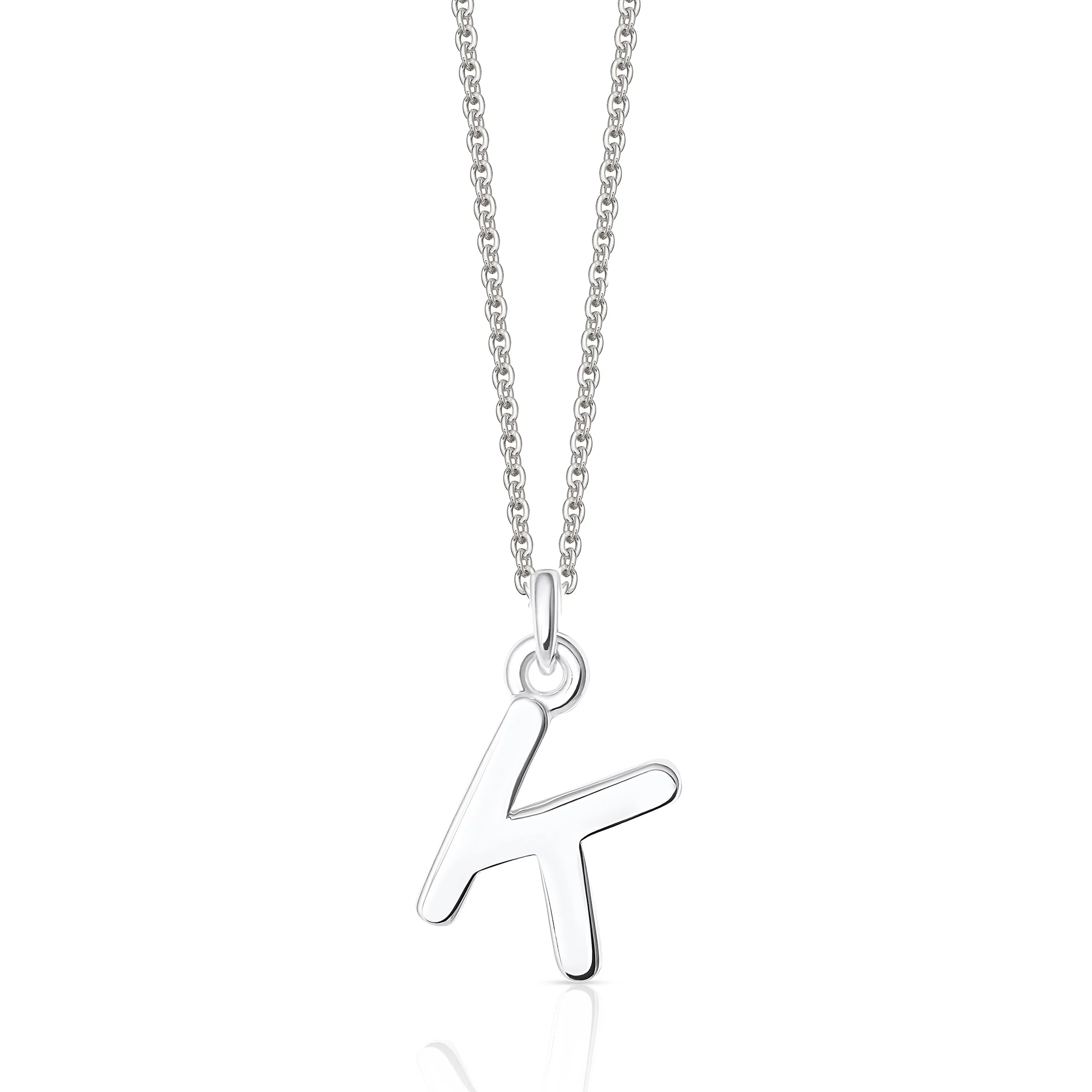 Sterling Silver Chunky Initial Necklace - Image 16