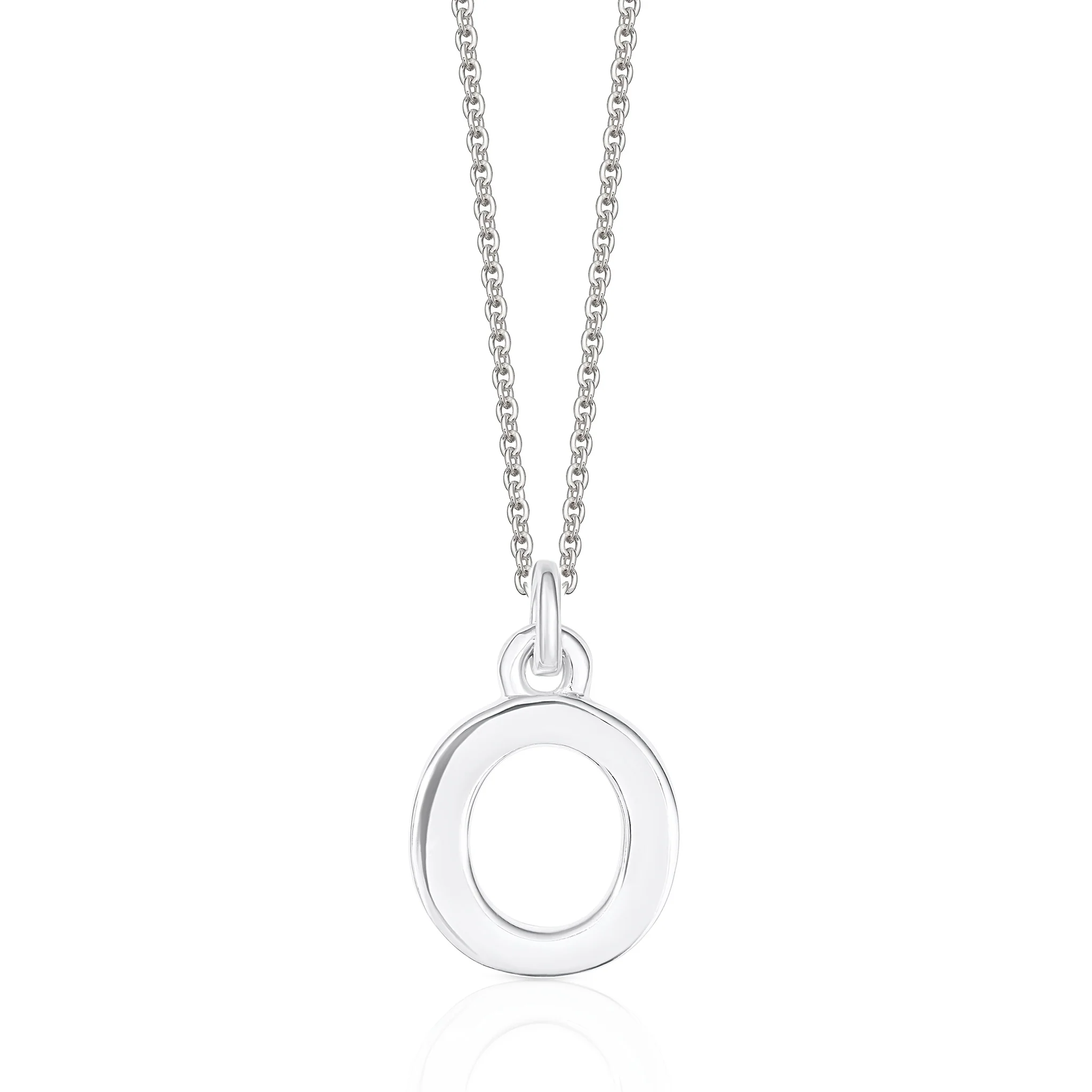 Sterling Silver Chunky Initial Necklace - Image 20