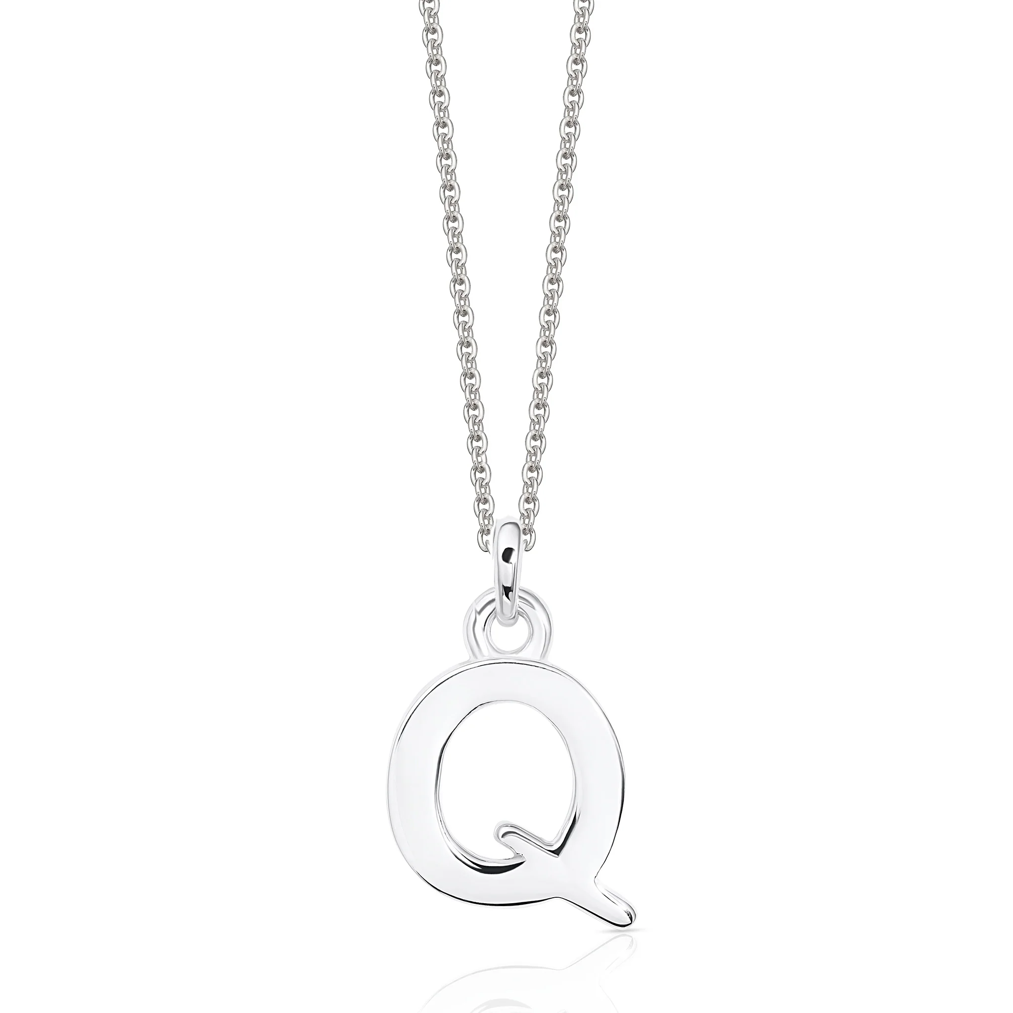 Sterling Silver Chunky Initial Necklace - Image 22