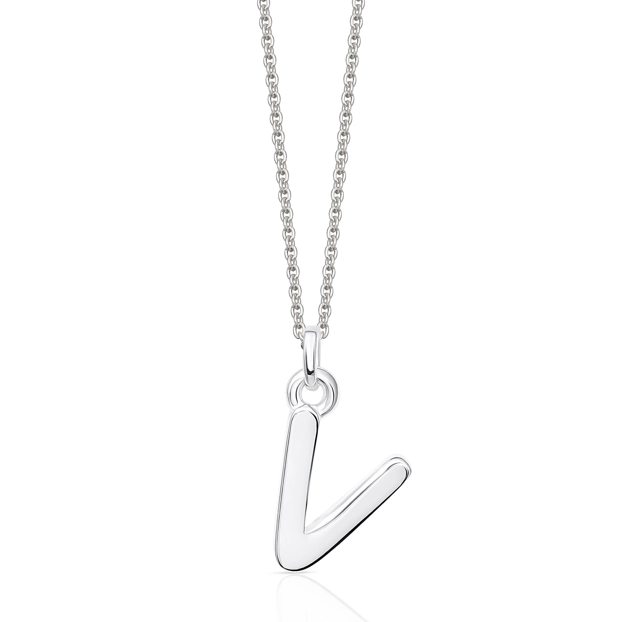 Sterling Silver Chunky Initial Necklace - Image 27