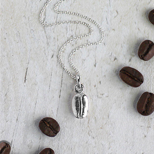 Sterling Silver Coffee Bean Pendant - Image 3